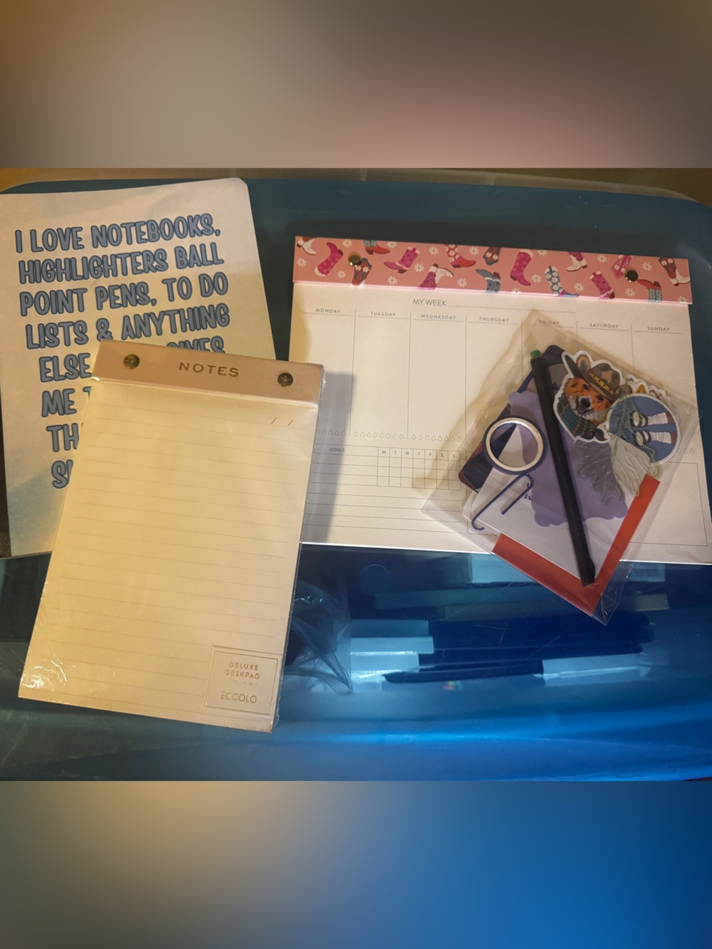 Stationery Bundle - Notepads, Planner & Accessories